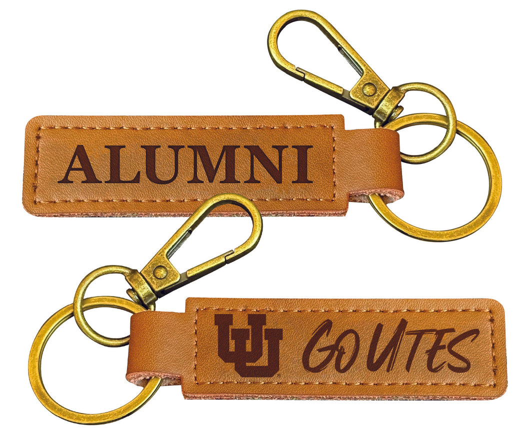 Utah Utes College Alumni Leather Keychain – Officially Licensed