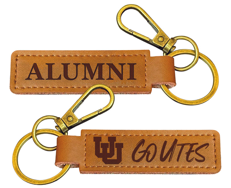 Utah Utes College Alumni Leather Keychain – Officially Licensed