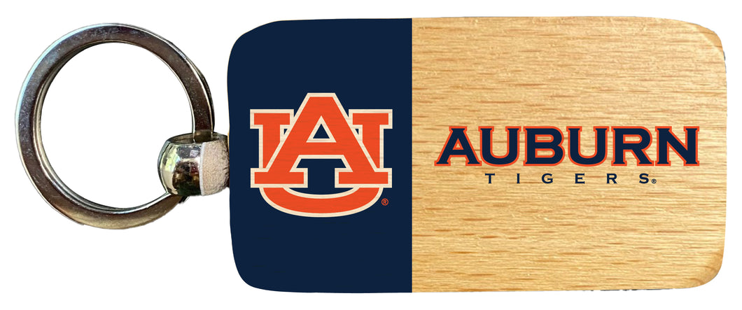 Auburn Tigers 2.5 x 1-Inch Wooden Keychain Officially Licensed Collegiate Product Single