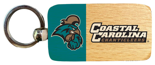 Coastal Carolina University 2.5 x 1-Inch Wooden Keychain Officially Licensed Collegiate Product 2-Pack