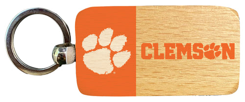 Clemson Tigers 2.5 x 1-Inch Wooden Keychain Officially Licensed Collegiate Product 2-Pack