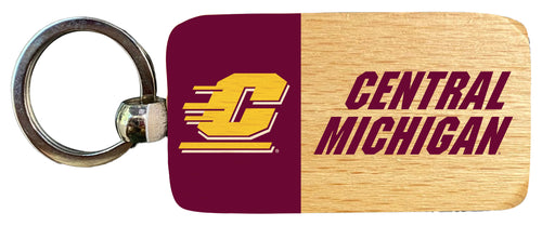 Central Michigan University 2.5 x 1-Inch Wooden Keychain Officially Licensed Collegiate Product Single