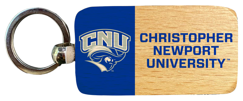 Christopher Newport Captains 2.5 x 1-Inch Wooden Keychain Officially Licensed Collegiate Product 4-Pack