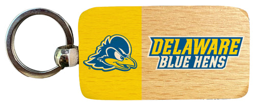 Delaware Blue Hens 2.5 x 1-Inch Wooden Keychain Officially Licensed Collegiate Product 2-Pack
