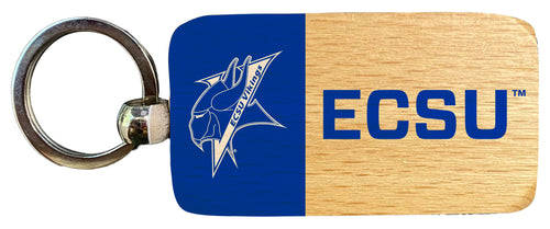 Elizabeth City State University 2.5 x 1-Inch Wooden Keychain Officially Licensed Collegiate Product Single