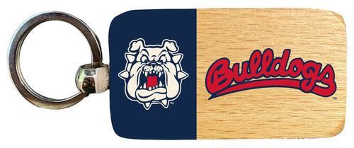 Fresno State Bulldogs 2.5 x 1-Inch Wooden Keychain Officially Licensed Collegiate Product 2-Pack