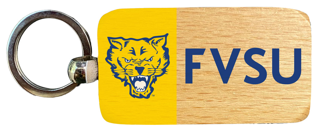 Fort Valley State University 2.5 x 1-Inch Wooden Keychain Officially Licensed Collegiate Product 2-Pack