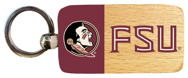 Florida State Seminoles 2.5 x 1-Inch Wooden Keychain Officially Licensed Collegiate Product Single
