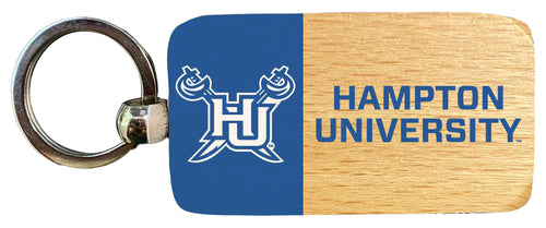 Hampton University 2.5 x 1-Inch Wooden Keychain Officially Licensed Collegiate Product 2-Pack