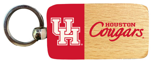 University of Houston 2.5 x 1-Inch Wooden Keychain Officially Licensed Collegiate Product 2-Pack