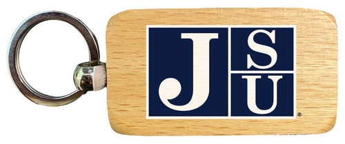 Jackson State University 2.5 x 1-Inch Wooden Keychain Officially Licensed Collegiate Product Single