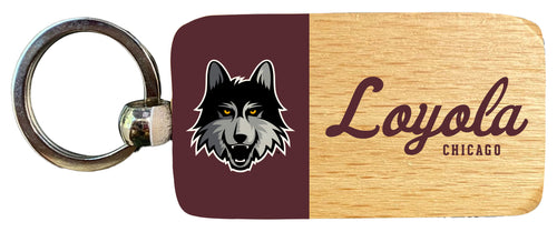 Loyola University Ramblers 2.5 x 1-Inch Wooden Keychain Officially Licensed Collegiate Product 2-Pack