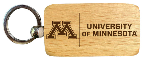 Minnesota Gophers 2.5 x 1-Inch Engraved Wooden Keychain Officially Licensed Collegiate Product 2-Pack
