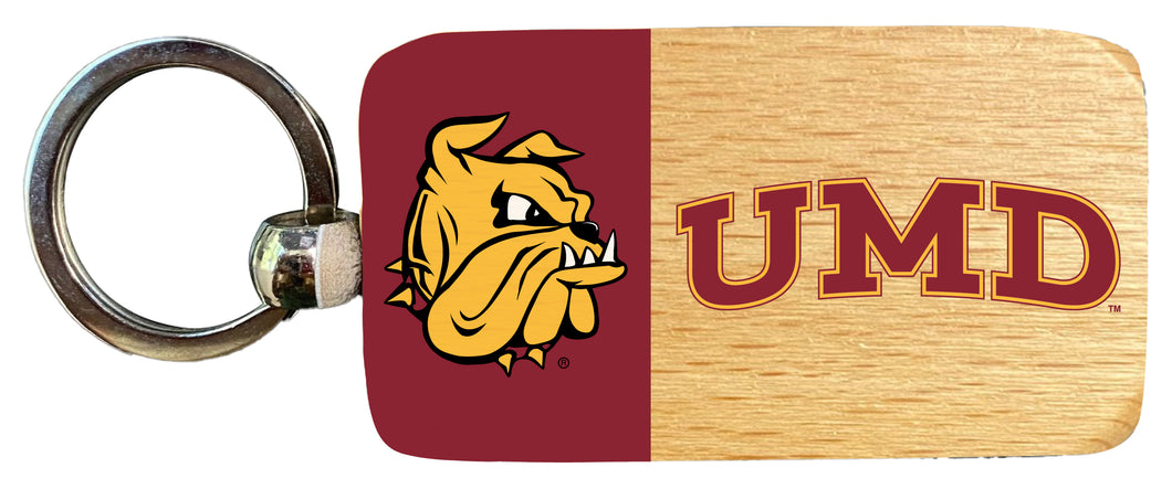 Minnesota Duluth Bulldogs 2.5 x 1-Inch Wooden Keychain Officially Licensed Collegiate Product 2-Pack