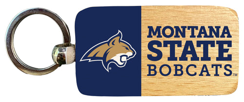 Montana State Bobcats 2.5 x 1-Inch Wooden Keychain Officially Licensed Collegiate Product Single