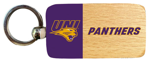Northern Iowa Panthers 2.5 x 1-Inch Wooden Keychain Officially Licensed Collegiate Product Single