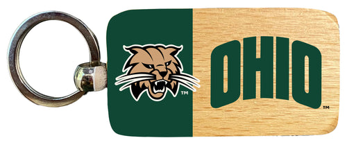 Ohio University 2.5 x 1-Inch Wooden Keychain Officially Licensed Collegiate Product 4-Pack