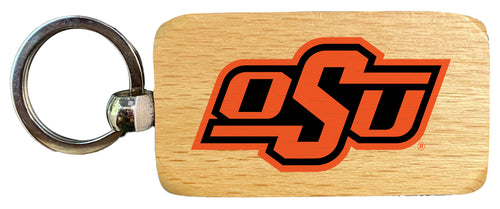 Oklahoma State Cowboys 2.5 x 1-Inch Wooden Keychain Officially Licensed Collegiate Product Single