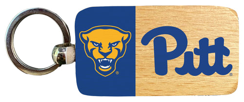 Pittsburgh Panthers 2.5 x 1-Inch Wooden Keychain Officially Licensed Collegiate Product Single