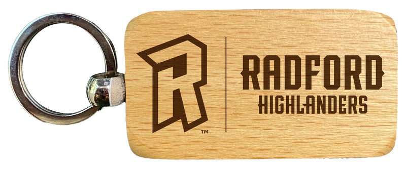 Radford University
Highlanders 2.5 x 1-Inch Engraved Wooden Keychain Officially Licensed Collegiate Product 2-Pack