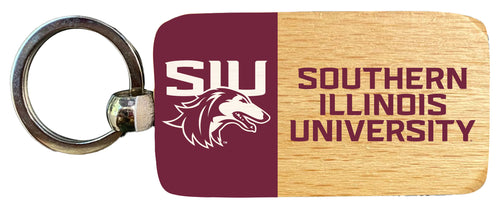 Southern Illinois Salukis 2.5 x 1-Inch Wooden Keychain Officially Licensed Collegiate Product Single