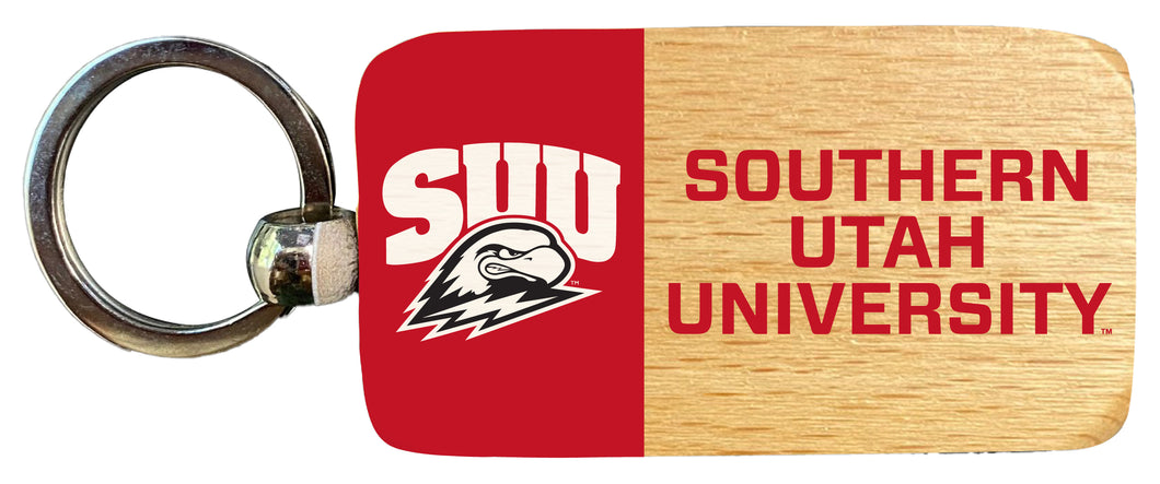 Southern Utah University 2.5 x 1-Inch Wooden Keychain Officially Licensed Collegiate Product Single
