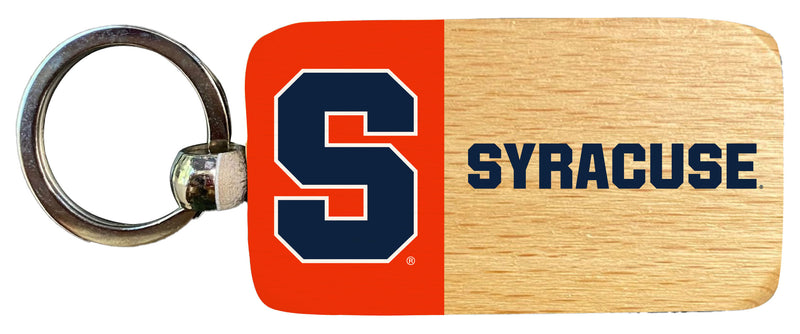 Syracuse Orange 2.5 x 1-Inch Wooden Keychain Officially Licensed Collegiate Product