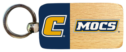University of Tennessee at Chattanooga 2.5 x 1-Inch Wooden Keychain Officially Licensed Collegiate Product 4-Pack