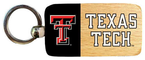 Texas Tech Red Raiders 2.5 x 1-Inch Wooden Keychain Officially Licensed Collegiate Product Single