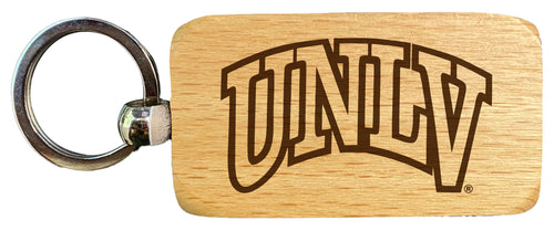 UNLV Rebels 2.5 x 1-Inch Engraved Wooden Keychain Officially Licensed Collegiate Product 2-Pack
