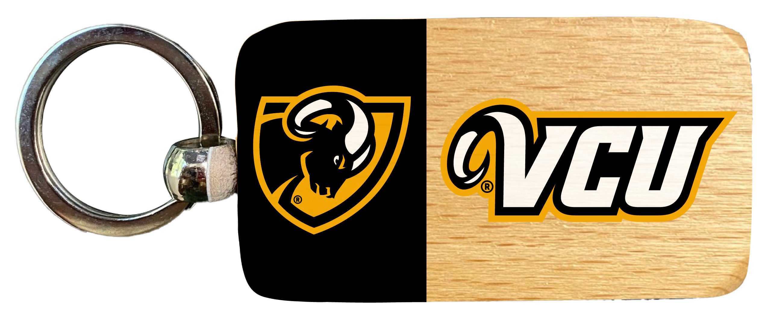 Virginia Commonwealth 2.5 x 1-Inch Wooden Keychain Officially Licensed ...