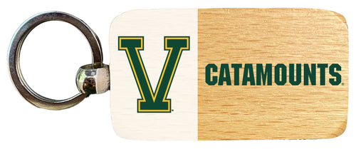 Vermont Catamounts 2.5 x 1-Inch Wooden Keychain Officially Licensed Collegiate Product 2-Pack