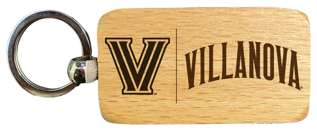 Villanova Wildcats 2.5 x 1-Inch Engraved Wooden Keychain Officially Licensed Collegiate Product