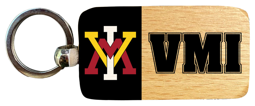 VMI Keydets 2.5 x 1-Inch Wooden Keychain Officially Licensed Collegiate Product Single