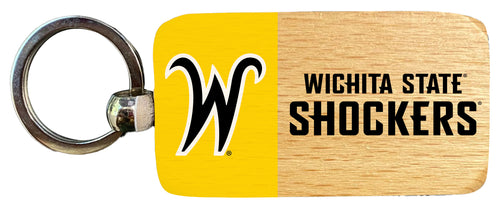 Wichita State Shockers 2.5 x 1-Inch Wooden Keychain Officially Licensed Collegiate Product Single