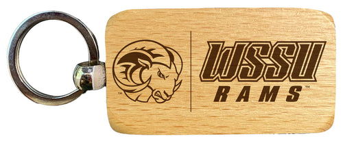 Winston-Salem State 2.5 x 1-Inch Engraved Wooden Keychain Officially Licensed Collegiate Product 2-Pack