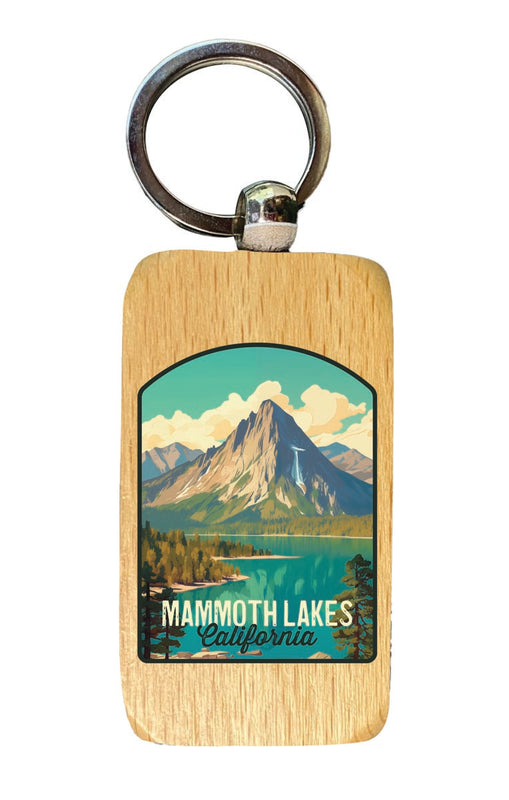Mammoth Lakes California Souvenir 2.5x1-Inch Souvenir Wooden Keychain 