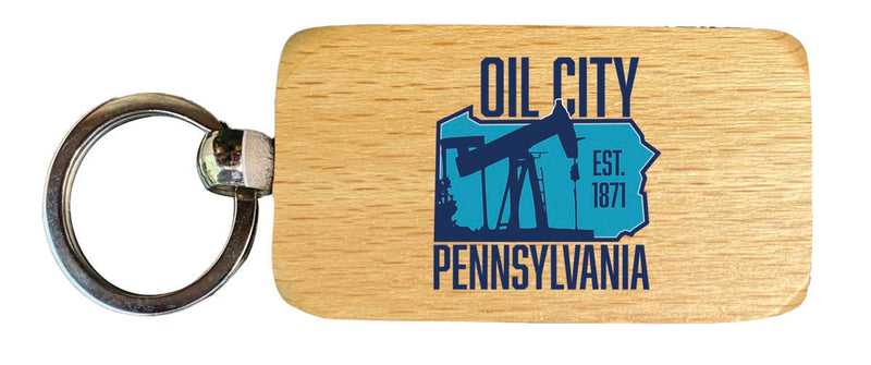 Old Town Virginia Souvenir 2.5x1-Inch Souvenir Wooden Keychain 
