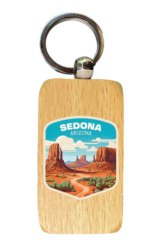 Sedona Arizona Souvenir 2.5x1-Inch Souvenir Wooden Keychain 