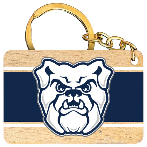 Butler Bulldogs Flat Wood Keychain 1.5