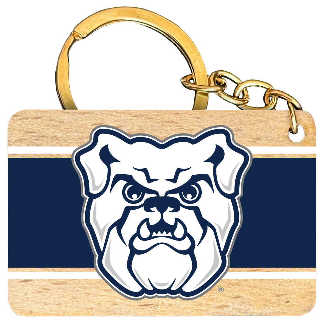 Butler Bulldogs Flat Wood Keychain 1.5