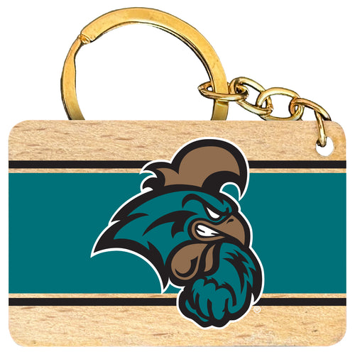 Coastal Carolina University Flat Wood Keychain 1.5