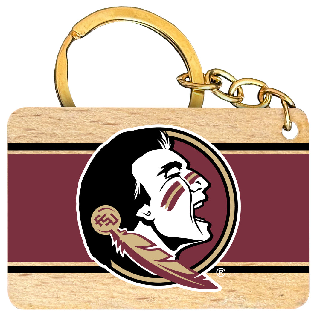 Florida State Seminoles Flat Wood Keychain 1.5