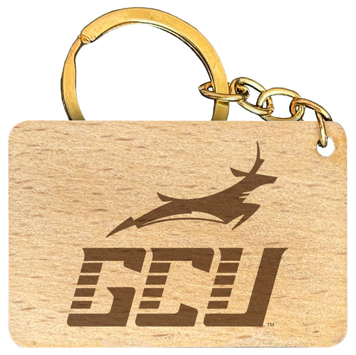 Grand Canyon University Lopes Engraved Flat Wood Keychain 1.5