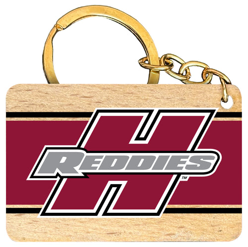 Henderson State Reddies Flat Wood Keychain 1.5