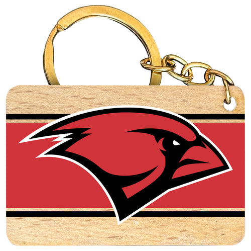 Incarnate Word Cardinals Flat Wood Keychain 1.5