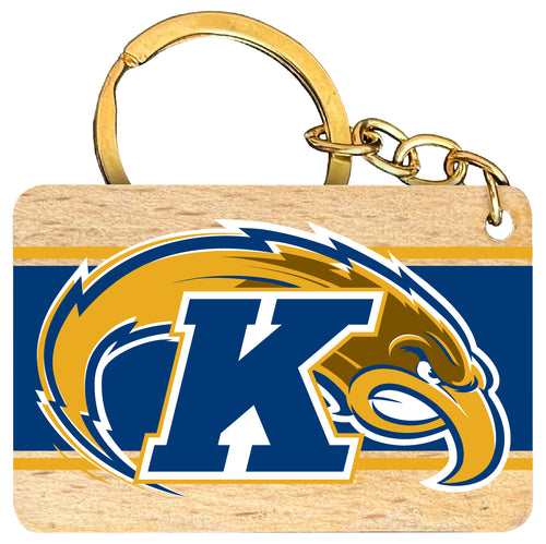 Kent State University Flat Wood Keychain 1.5