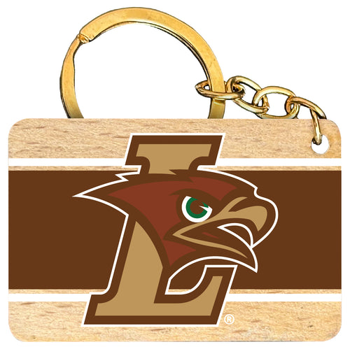 Lehigh University Mountain Hawks Flat Wood Keychain 1.5