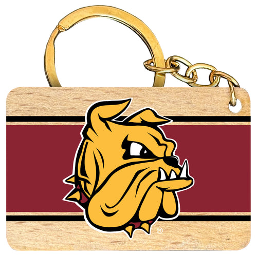 Minnesota Duluth Bulldogs Flat Wood Keychain 1.5