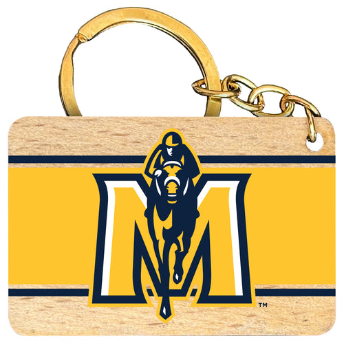 Murray State University Flat Wood Keychain 1.5